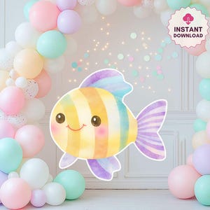 Ocean Animal Cutouts: Under the Sea Party Decor (Digital Download