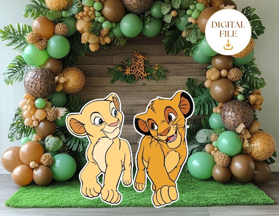 Lion King Cutout, Baby Simba Decor, Lion King Themed Party Decoration Birthday Party, Baby Shower Stand Up Prop, Digital Download
