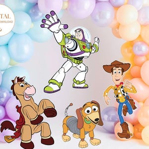 Toy Story Ausschnitt, Toy Story Ausschnitt Dekor, Woody Toy Story Party Dekoration Thema, Geburtstagsparty Stand Up Prop, digitaler Download