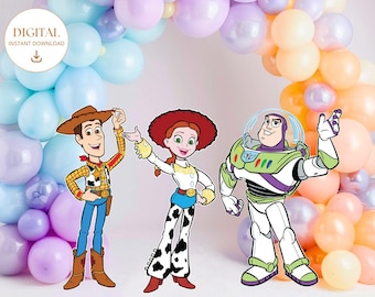 Toy Story CutOut Bundle, Toy Story Stand up Prop, Cutout Decor, Toy Story Character Props, Toy Story Party Decor, Digital Download