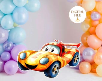Set Cadeau Course De Voitures Pour Enfants – 12 Sachets, 12 Porte-clés, 12 Bracelets Et 50 Autocollants – Thème Racing, Anniversaire Et Fête