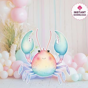 Under the Sea Party Cutouts: Ocean Theme Decorations (Digital Download