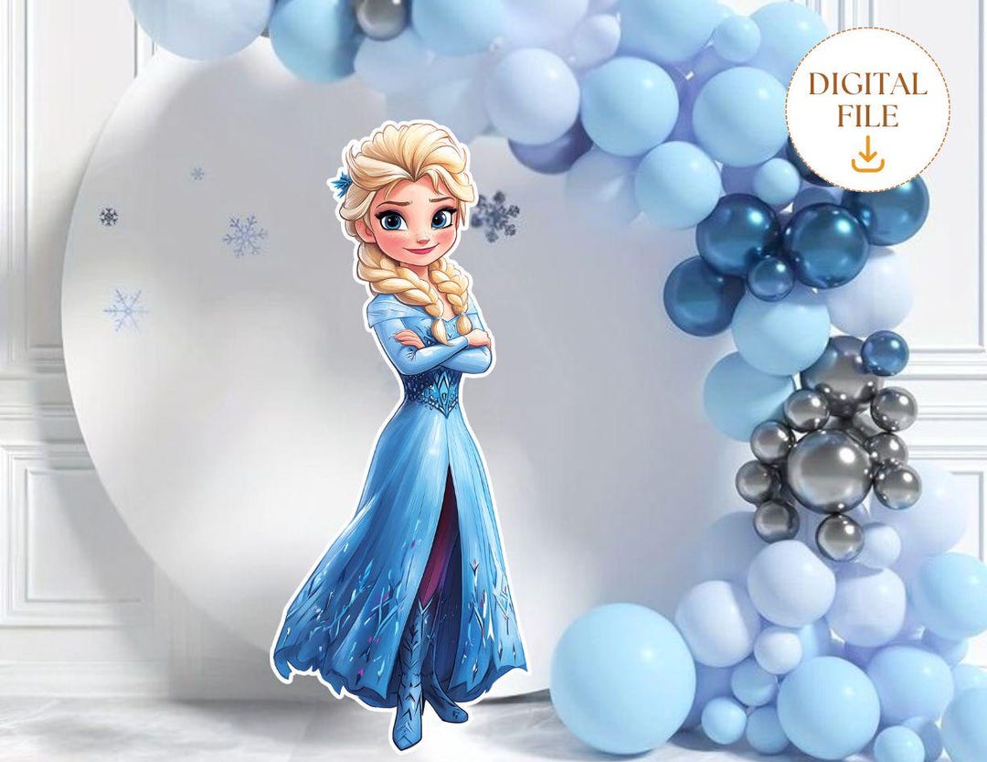 Star Cutouts Elsa La Reine Des Neiges - Découpe Carton Grandeur Nature 182 Cm Pour Fêtes
