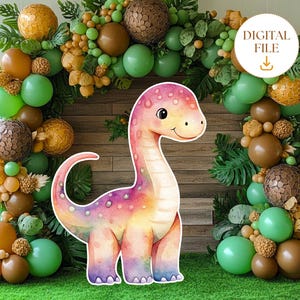 Dinosaur Cutouts for Baby Shower, Dinosaur Theme Birthday Party Decor, Baby Dino Cutout, Jurassic Party Decor Stand-up Prop Digital Download