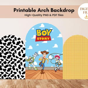 Toy Story Birthday Backdrop Arch, Toy Story Printable Backdrop, Toy Story Birthday Decoration, Toy Story Banner Digital Download