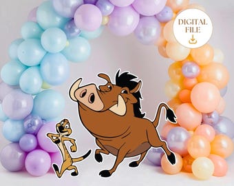 Lion King CutOut, Lion King Decor, Simba Cutouts, Birthday Party Decoration, Baby Shower Stand Up Prop, Digital Download