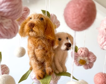 Custom Pet Baby Mobile | Personalised Nursery Decor | Baby Shower Gifts