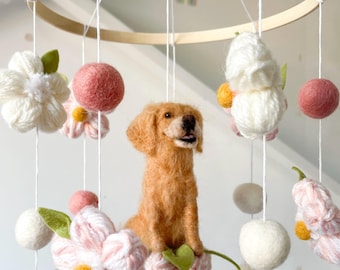 Custom Pet Baby Mobile | Personalised Nursery Decor | Baby Shower Gifts