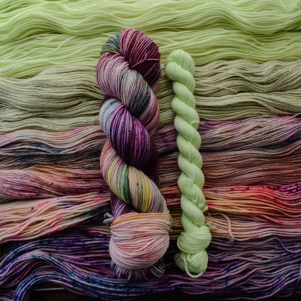 Sock Set The Tapestry of Trees MAY Collection| Pre-Order| Hand Dyed Yarn| Sock Set Yarn| Fingering Wool Yarn| Speckled Yarn| Tonal Yarn
