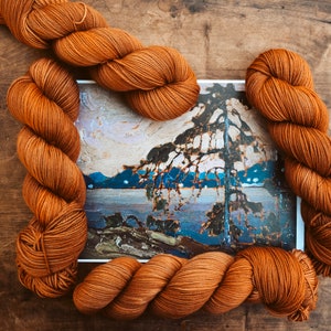 GLOW| The Tapestry of Trees JUNE Colorway| Ready to Ship| Hand Dyed Yarn| Semi-Solid Yarn|