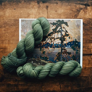 JACK PINE| The Tapestry of Trees JUNE Colorway| Ready to Ship| Hand Dyed Yarn| Semi-Solid Yarn|