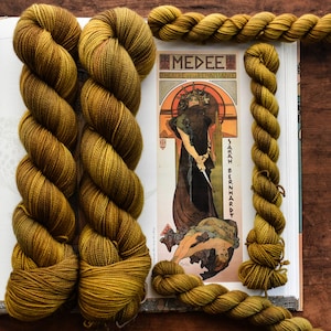 MUCHA| Ready to Ship| Hand Dyed Yarn| Semi-Solid Yarn|