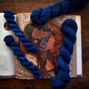 LAZULI| Ready to Ship| Hand Dyed Yarn| Semi-Solid Yarn|