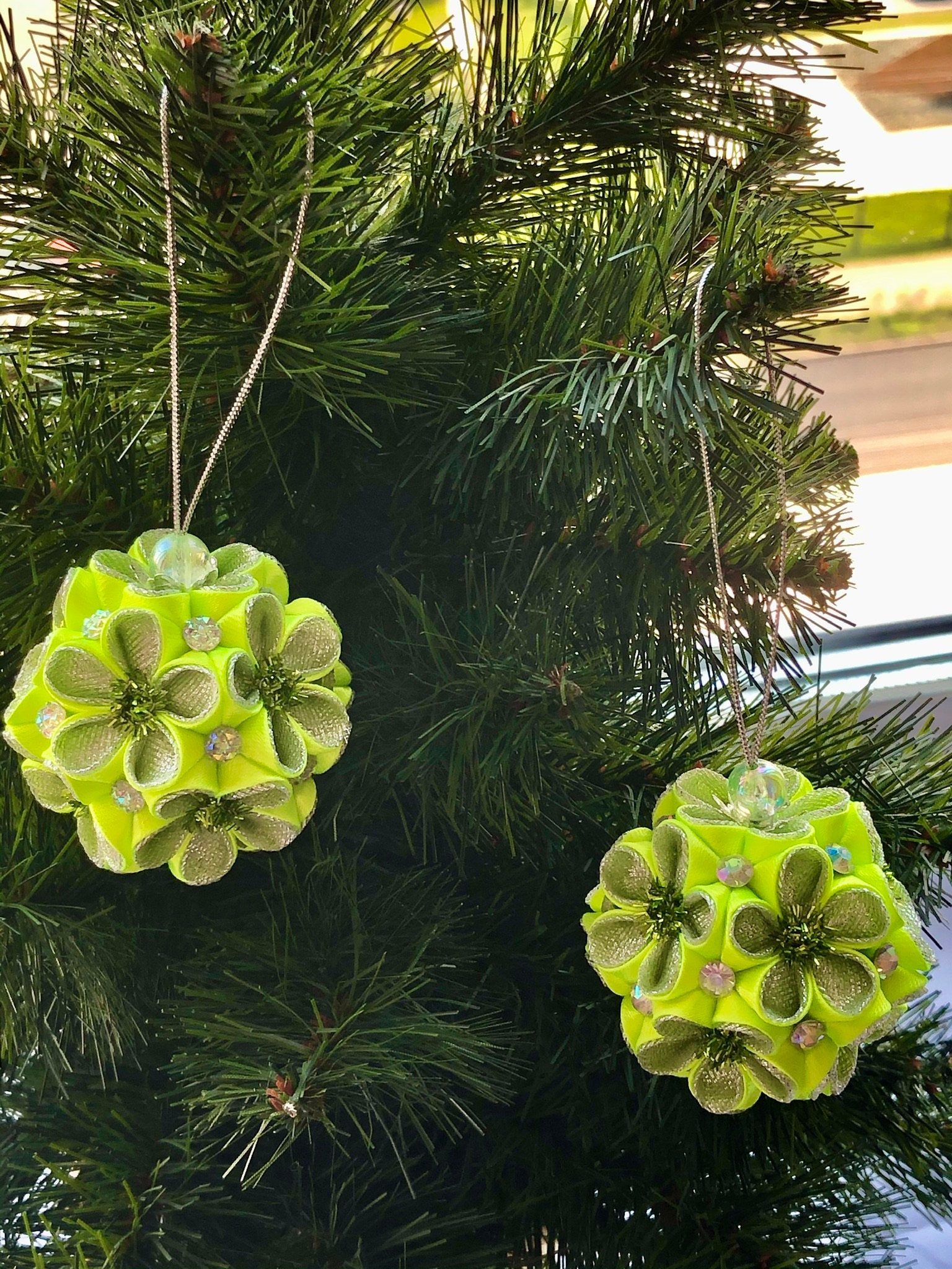 Xmas Christmas Balls Handmade Christmas Balls Firtree Etsy UK