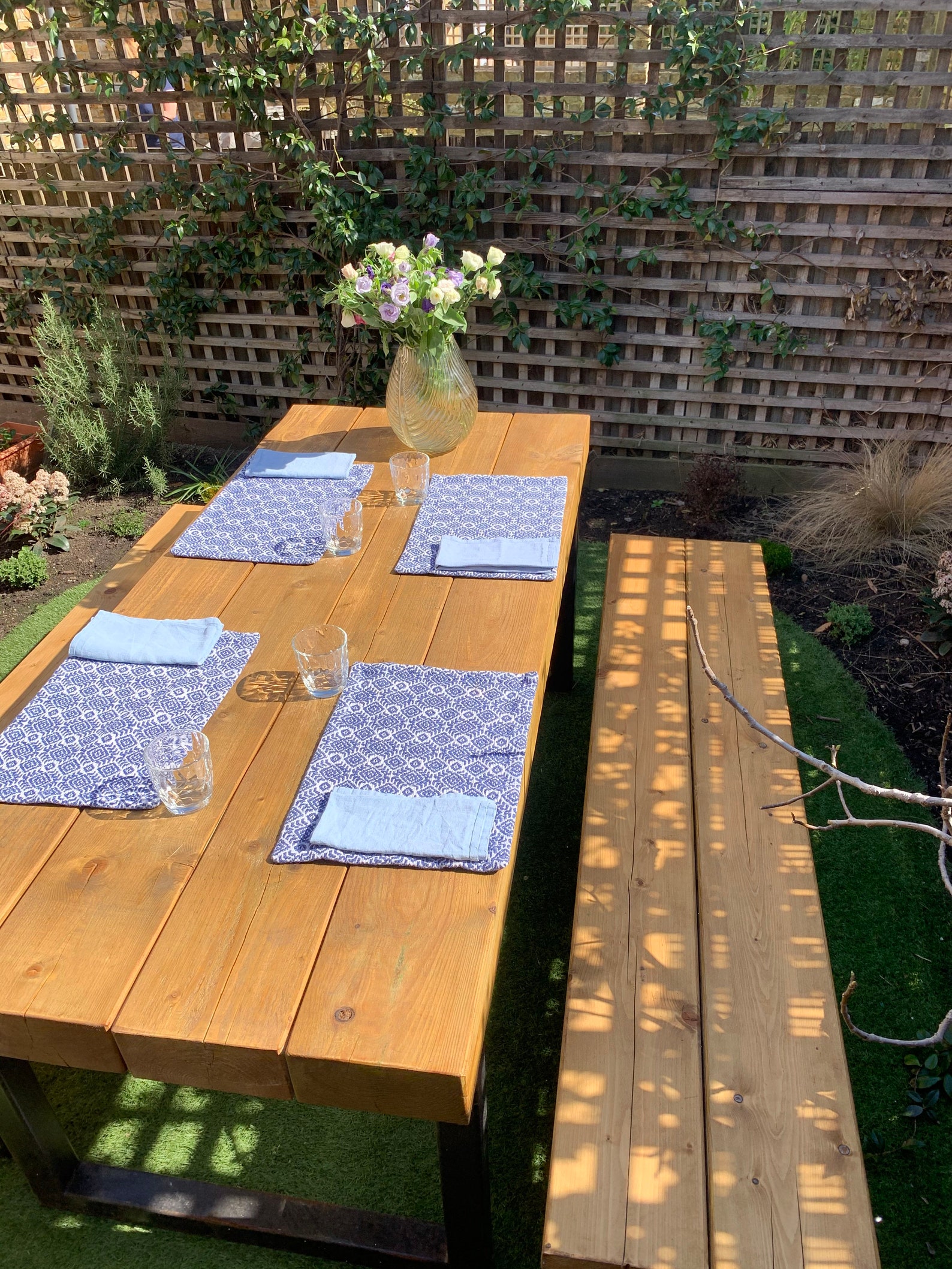 Rustic Wooden Outdoor Table Etsy