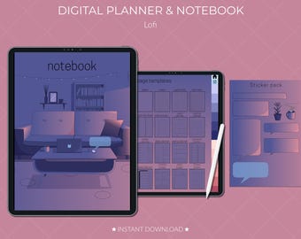 LoFi Digital Planner per iPad e tablet: note PDF personalizzabili (download digitale)