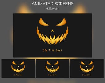 Schermate animate di Halloween su Twitch – Sovrapposizione minima di streaming spettrale (download digitale)