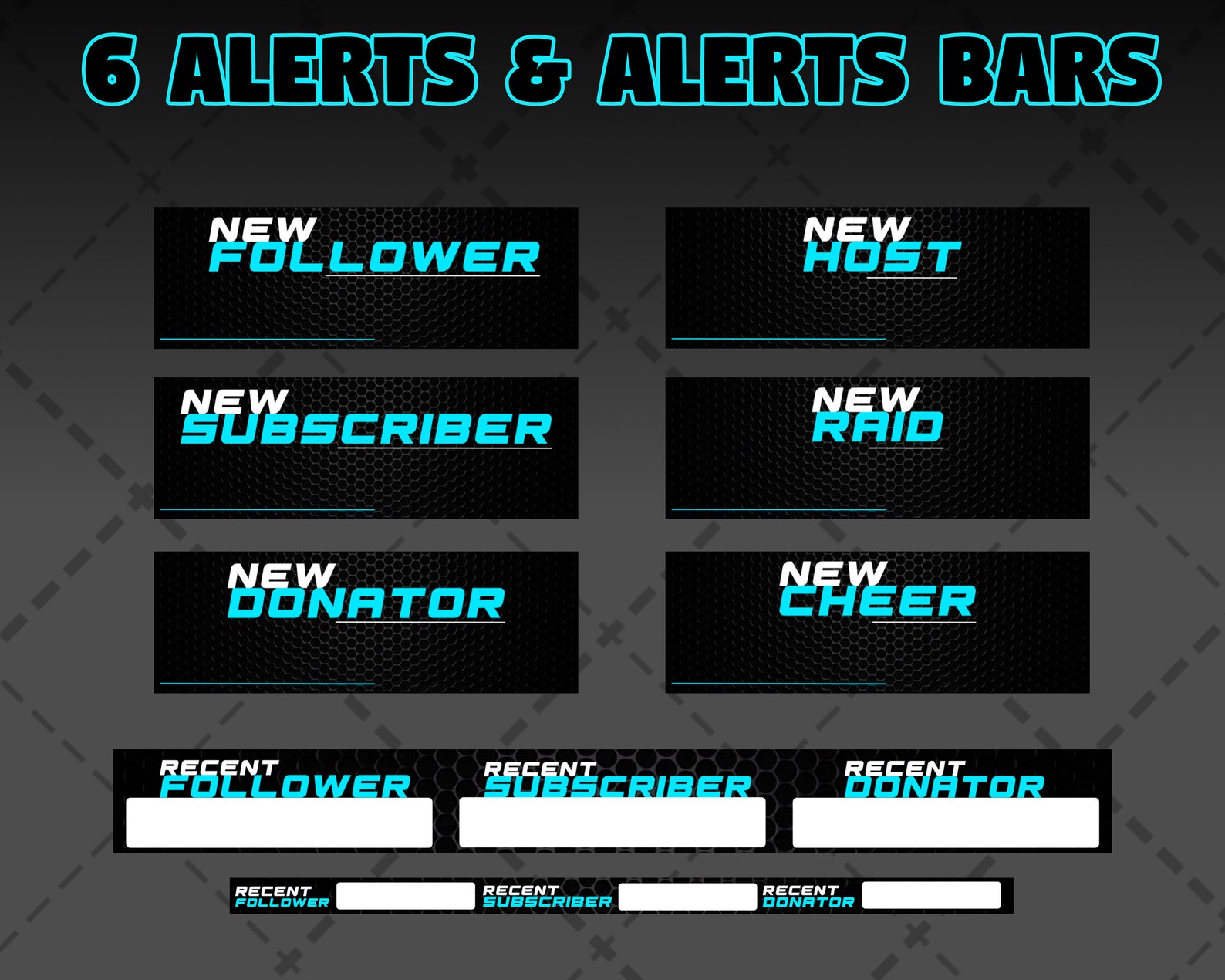 Black And Blue Streaming Simple Black & blue static stream package Twitch package | Etsy