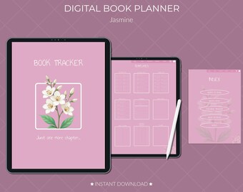 Digital Book Tracker: Diario di lettura rosa (PDF)