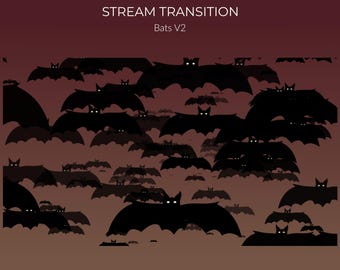 Animated Bat Stream Transition: Halloween Twitch Stinger (Webm)