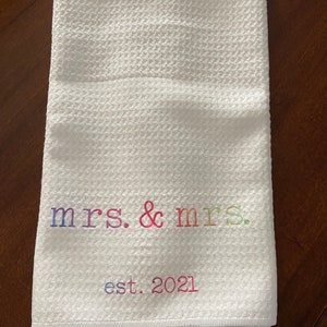 Paño de cocina Mrs. & Mrs. Rainbow