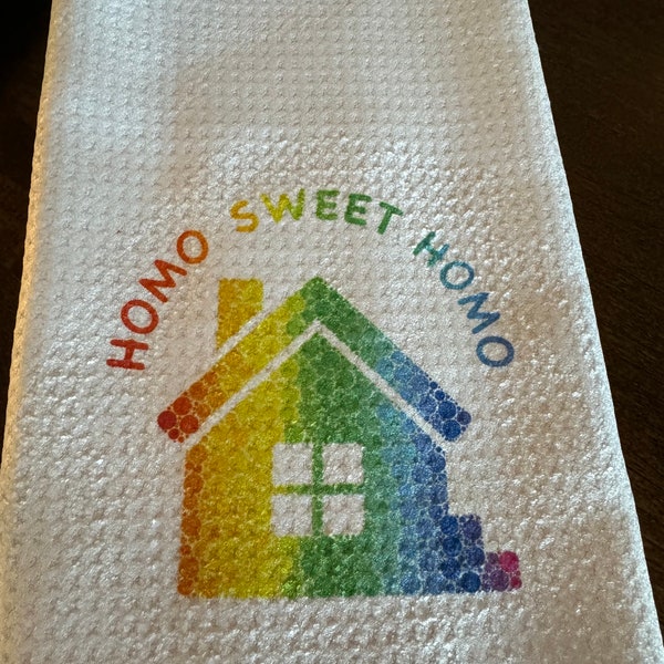 Homo Sweet Homo kitchen towel