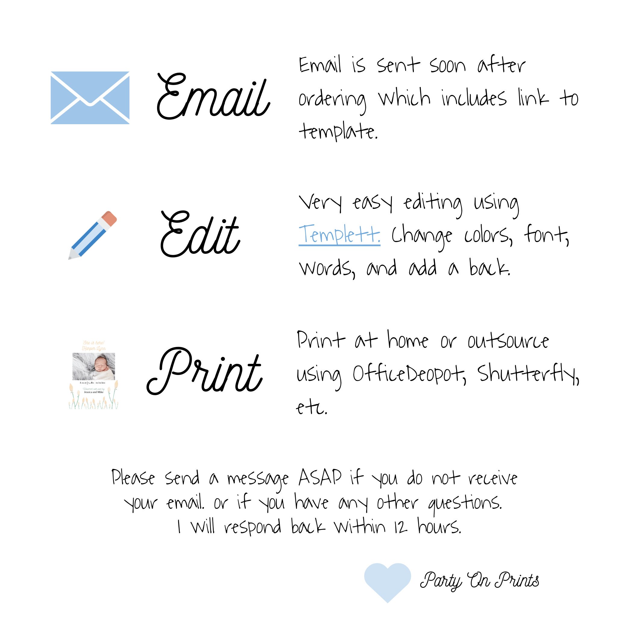 Flower Baby Announcement Baby Announcement Girl Birth Etsy UK