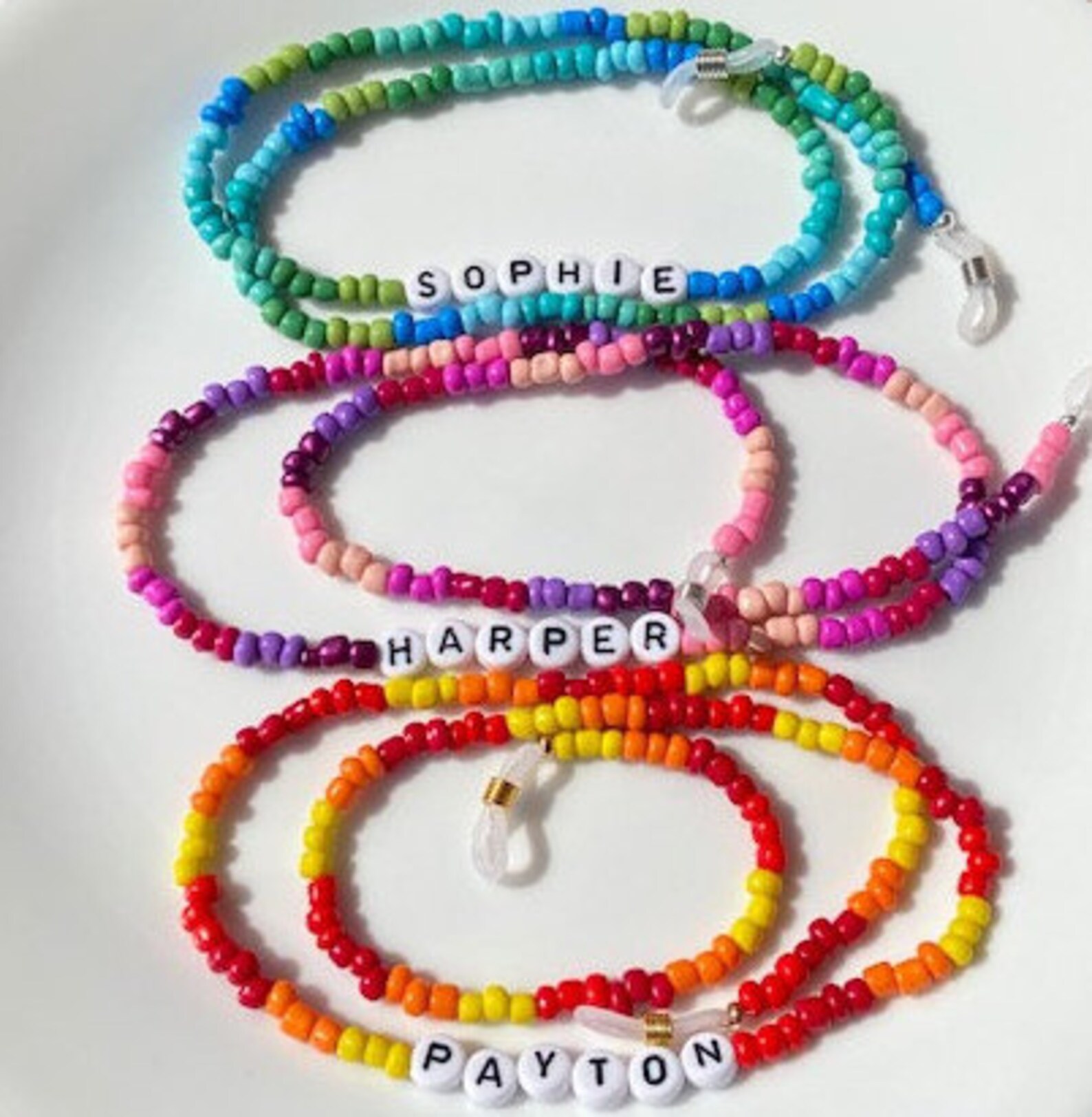 Kids Beaded Eyeglass Chain Eyeglass Chain Kids Eyeglass Etsy