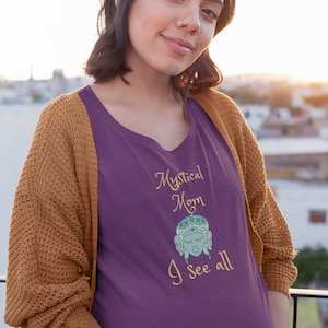 Mystisk mamma överdimensionerad topp | Celestial Mom-skjorta | Quirky Mom-skjorta | Tredje ögat allseende Dolman