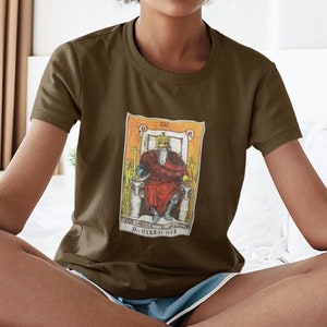The Emperor Tarot Card T Shirt, Widder Shirt, Taro Karten, Vintage Tarot Karten, Major Arcana Rider Waite Card, Okkult Shirt