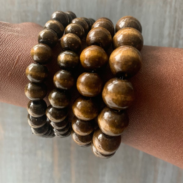 Natural Grounding Wood Bracelet