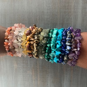 Crystal Chip Bracelets