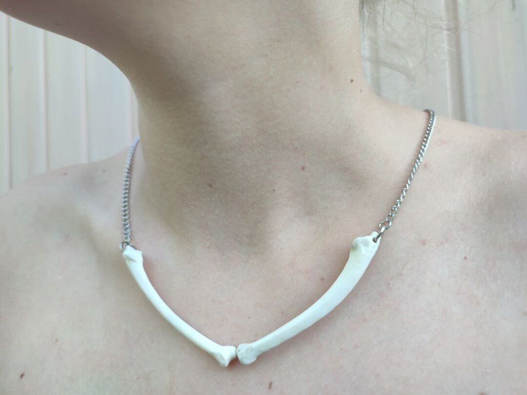 Necklace With Farm Animals Vertebrae Bone Jewelryreal Bone - Etsy