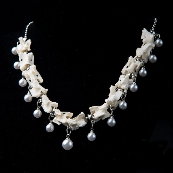 Ожерелье с косточкой позвонков сельскохозяйственных животных, украшения из костей #8