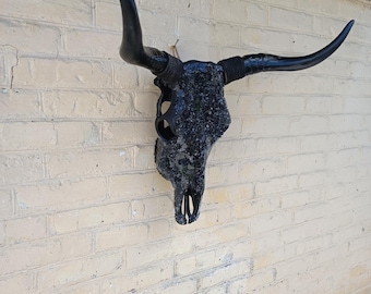 Real Bull Skull: Bleached Cow Skull, Gothic Home Decor
