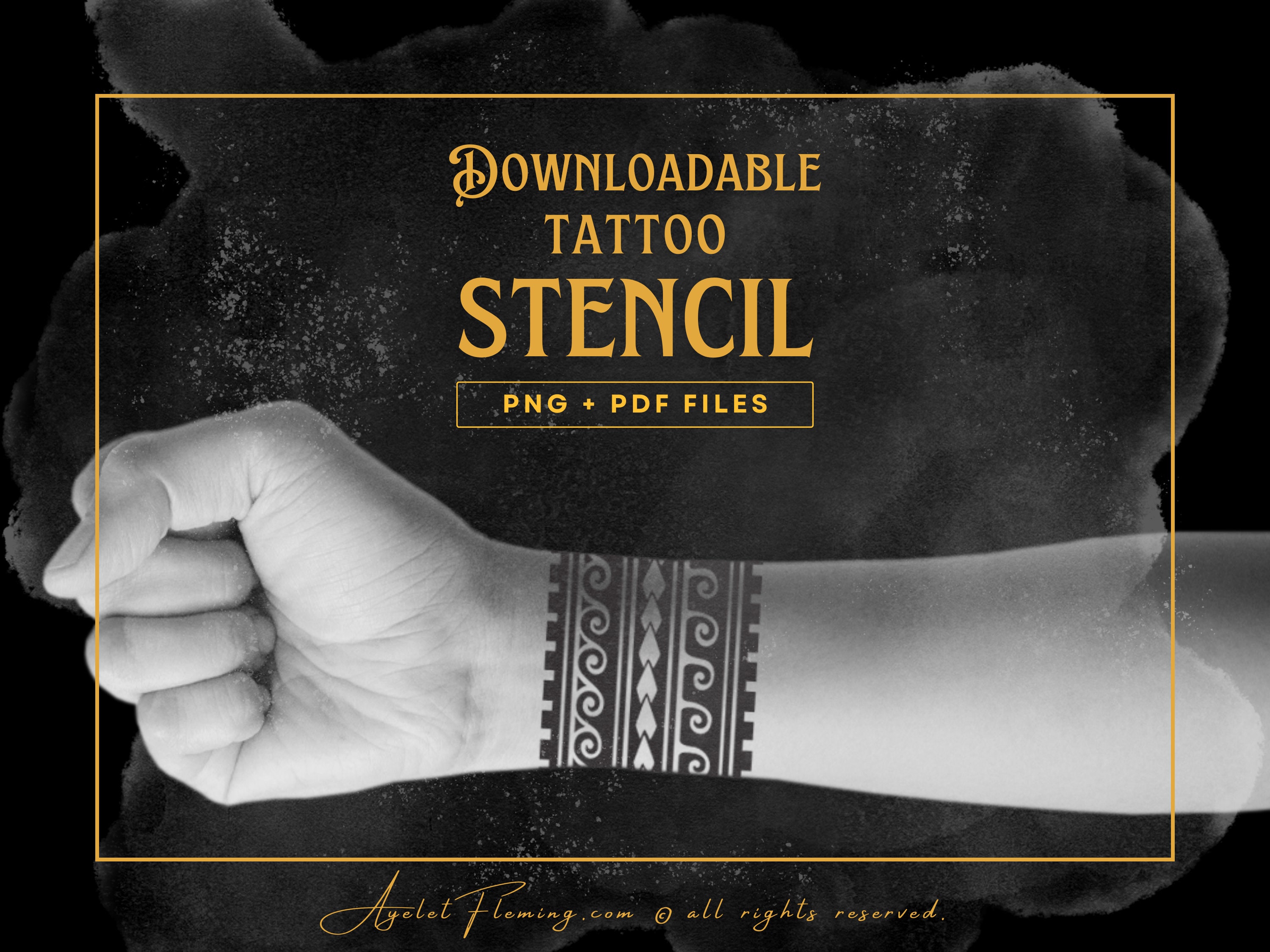 Image of tribal tattoo arm band Royalty Free Vector Image
