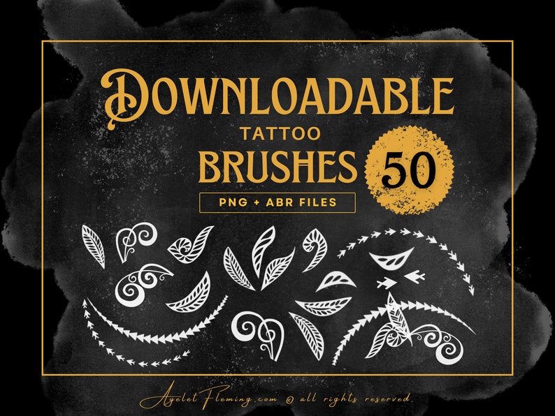 Polynesian tattoo flash sheet procreate brushes Custom tattoo design photoshop brushes Hawaiian tattoo artist Procreate stamps image 9