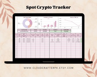 2026 Crypto excel template, investment tracking, Portfolio tracking, crypto tracking, Cryptocurrency excel template, crypto trading, Bitcoin