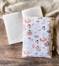 Woodland Animals Book Sleeve: Padded Book Protector, Christmas gift product logo