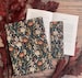 Autumn floral book sleeve, kindle sleeve, book bag, padded pouch, dust jacket, book cover, book accessories, cottagecore , Christmas gift 