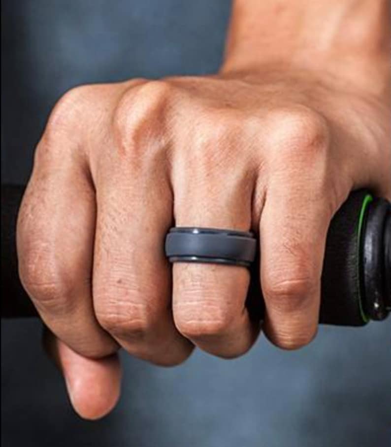 4PCS Silicone Rings for Men Women Silicone Wedding and Engagement