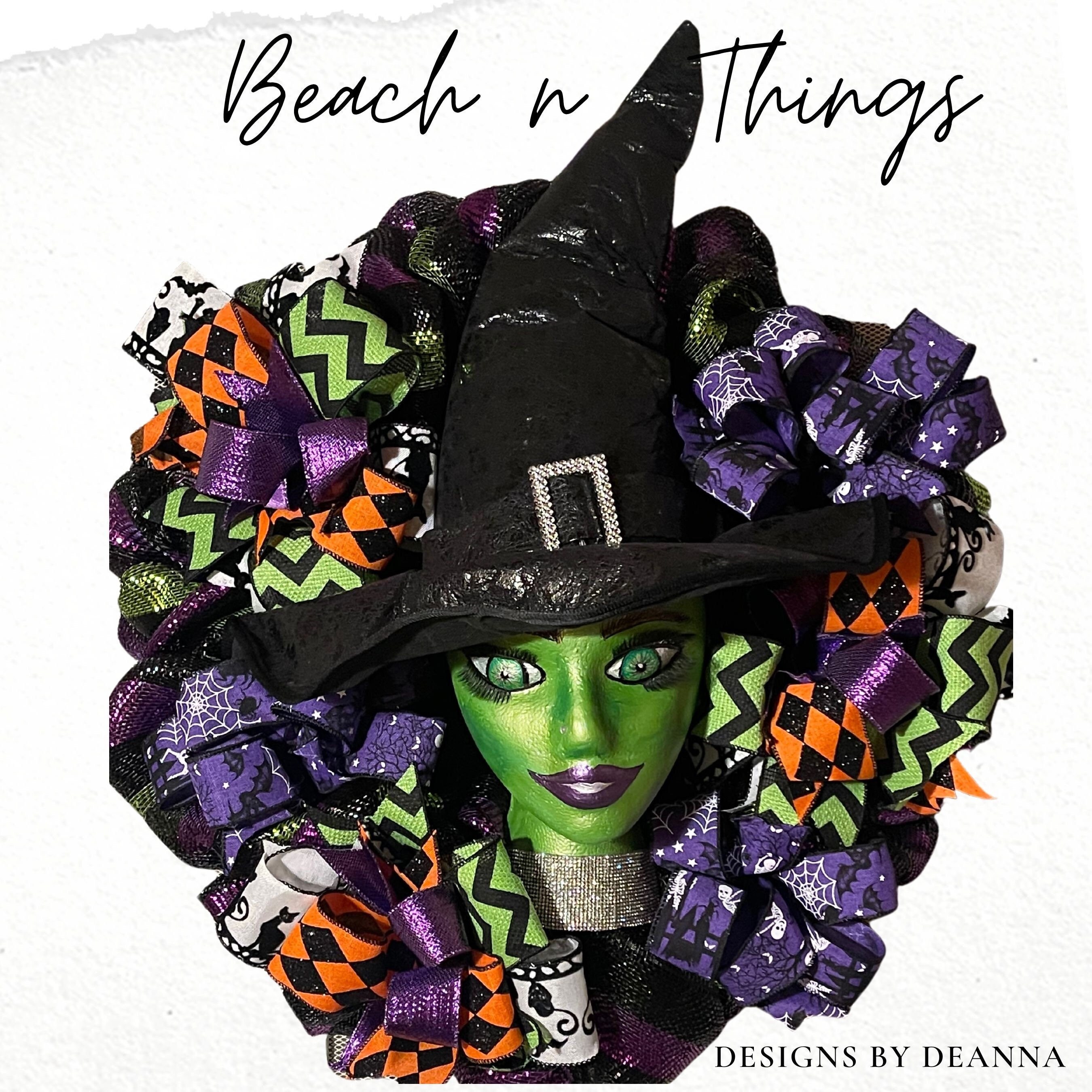 Halloween Witch Wreath Etsy