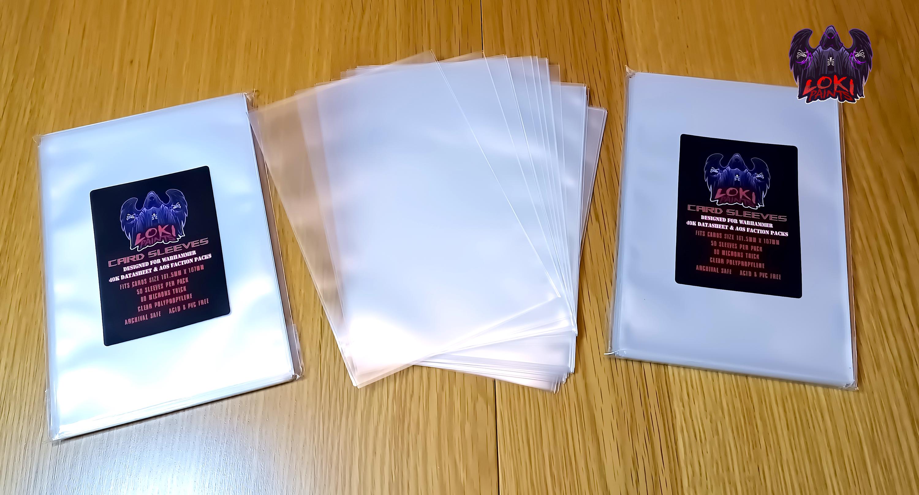 Clear Card Sleeves for Wh40k Datasheet Cards, Aos Faction Packs, 50 Pack, Card  Protectors - Etsy Ireland