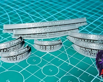 Custom Nameplates for Miniature Bases UNPAINTED