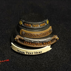 Fully Custom Nameplates for Miniatures Bases