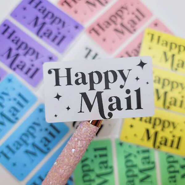 Happy Mail Stickers Etsy