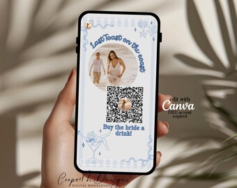Last Toast On the Coast Buy the Bride A Drink Template, Instagram, Summer Bachelorette, Coastal