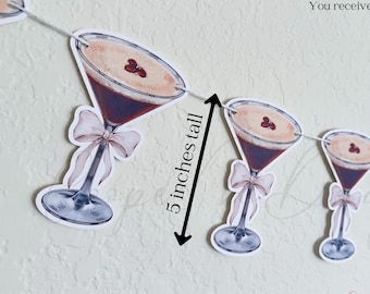 Espresso Martini Banner, Birthday, Bachelorette Party Decor, A Tini Bit Older, Teenie's and Weenie's