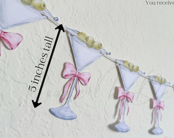 Olive Martini Banner, Bachelorette Party, Birthday Decor, A Tini Bit Older