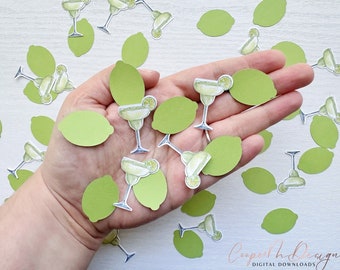 Margarita & Matrimony Confetti, Bachelorette Party Decor, Margaritaveil